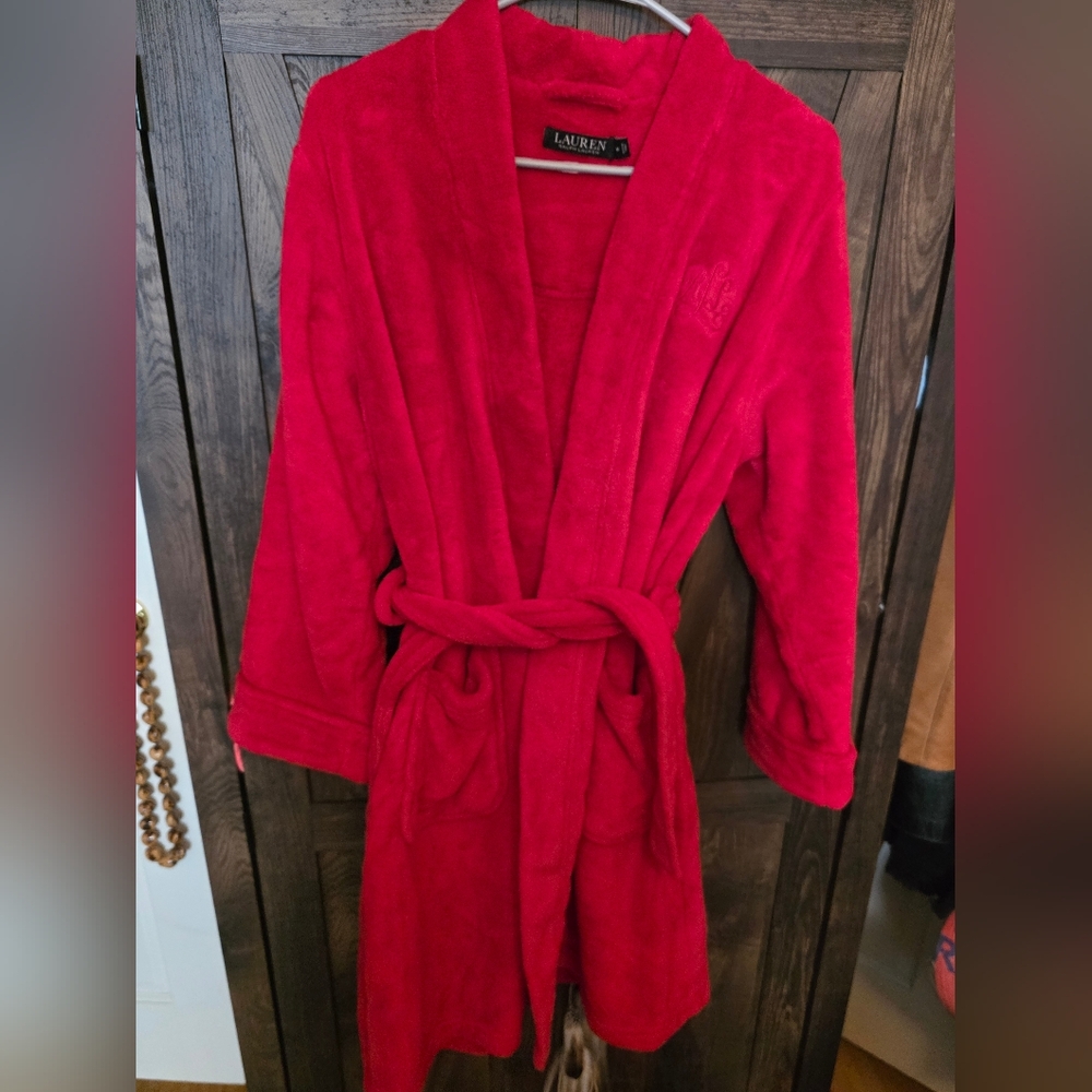Ralph Lauren Vibrant Red Bathrobe